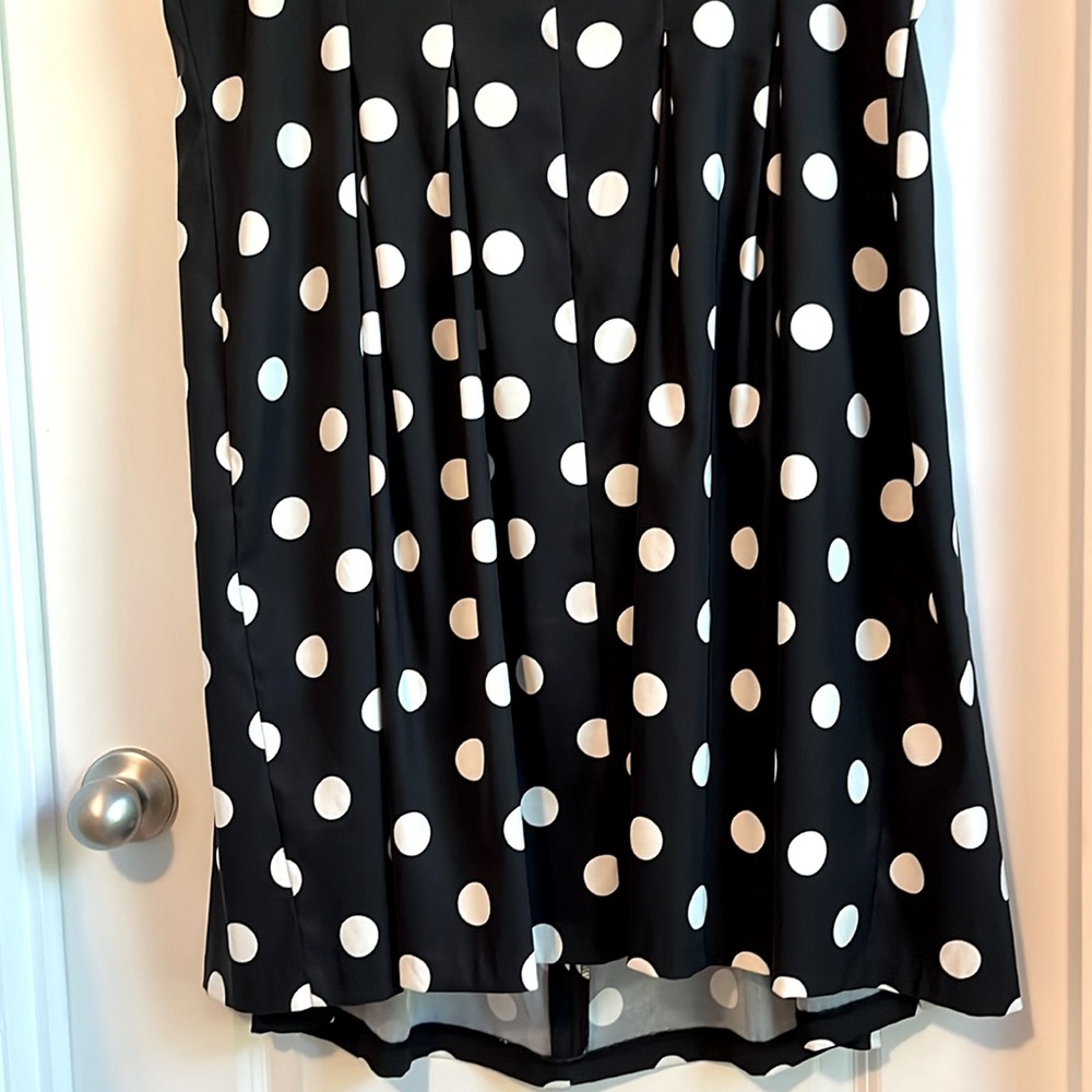 AGB Dress Black and White Sleeveless Polka Dot Dress - Picture 7 of 10